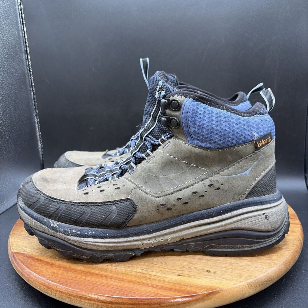 Hoka One One Tor Summit Mid WP Womens Size 8.5 Trail Running Shoes Gray Hiking